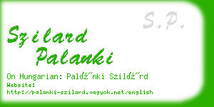 szilard palanki business card